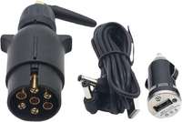 Nouveau kit de feux arrière LED magnétiques sans fil rechargeables 12V 24V avec homologation E-mark et portée de 30m pour camions de remorquage