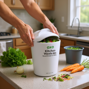 Oxo Kitchen Waste <b>Bin</b> Good Grips 2.5 Qt With <b>Lid</b> For Composting - Product Image 3