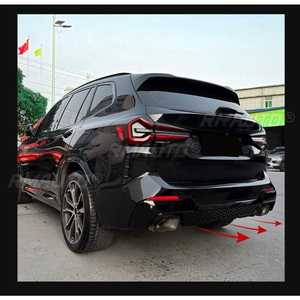 For BMW X3 G01 LCI M Sport X3M 2022-2024 <b>Car</b> Rear Bumper Lip Splitter <b>Diffuser</b> Body Kit Bumper Guard Cover <b>Car</b> Accessories - Product Image 4