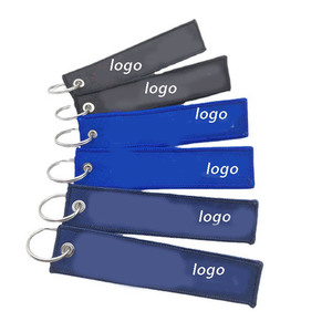 Llavero de bordado tejido con logotipo de coche de marca Jet Tag tejido de tela de precio barato de fábrica de China - Product Image 3