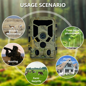 Game Trail Camera 4K 60MP WiFi Infrared Night Vision IP65 Waterproof SD Card Slot <b>Tree</b> <b>Stand</b> Camouflage Design - Product Image 4
