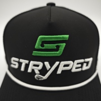 Gorra de Golf y Béisbol Premium Deportiva Impermeable con Parche Bordado, Ajustable, con Orificios Cortados a Láser, Cuerda Personalizada, Diseño Fruit Dobby Argyle