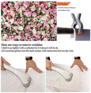 Fondos Fotográficos con Tema de Flores Rosadas de Primavera, Vinilo de 7X5 pies, Diseño Floral Rosa en 3D, para Recién Nacidos, Niños, Bodas, Despedidas de Soltera - Product Image 5