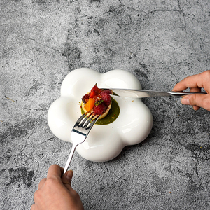 Piatti occidentali ristorante hotel fiore piatti in ceramica cibo a forma speciale piatti freddi creativi per la <span class=keywords><strong>gastronomia</strong></span> molecolare - Product Image 5