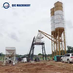 QIC China Marca superior Suministro directo de fábrica Maquinaria de hormigón Planta de mezcla de hormigón En stock