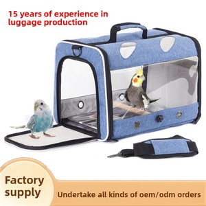 Bolsa de Transporte con Cierre para Loros, Lagartos Pequeños y Mascotas Pequeñas, Transparente, Portátil, para Paseos al Aire Libre - Product Image 1