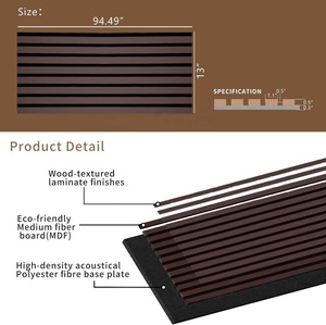 Conception intérieure écologique Goodsound Akupanel Panneaux muraux acoustiques insonorisants en bois et pour animaux de compagnie pour le <span class=keywords><strong>stade</strong></span> - Product Image 2