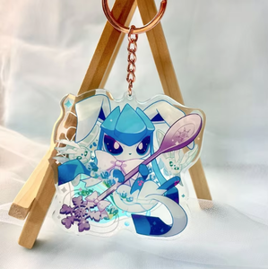 Tùy Chỉnh Thiết Kế Số Lượng Lớn Biểu Tượng Quảng Cáo Dễ Thương Kawaii Phim Hoạt Hình Phim Hoạt Hình Rõ Ràng Nhựa Long Lanh Acrylic Nhựa Keychain Quyến Rũ Với Epoxy - Product Image 5