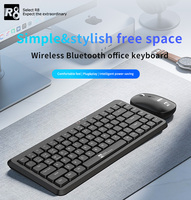 Keyboard Membran Mini Desktop Nirkabel 78-tombol Ultra-tipis dengan Bahasa yang Dapat Disesuaikan