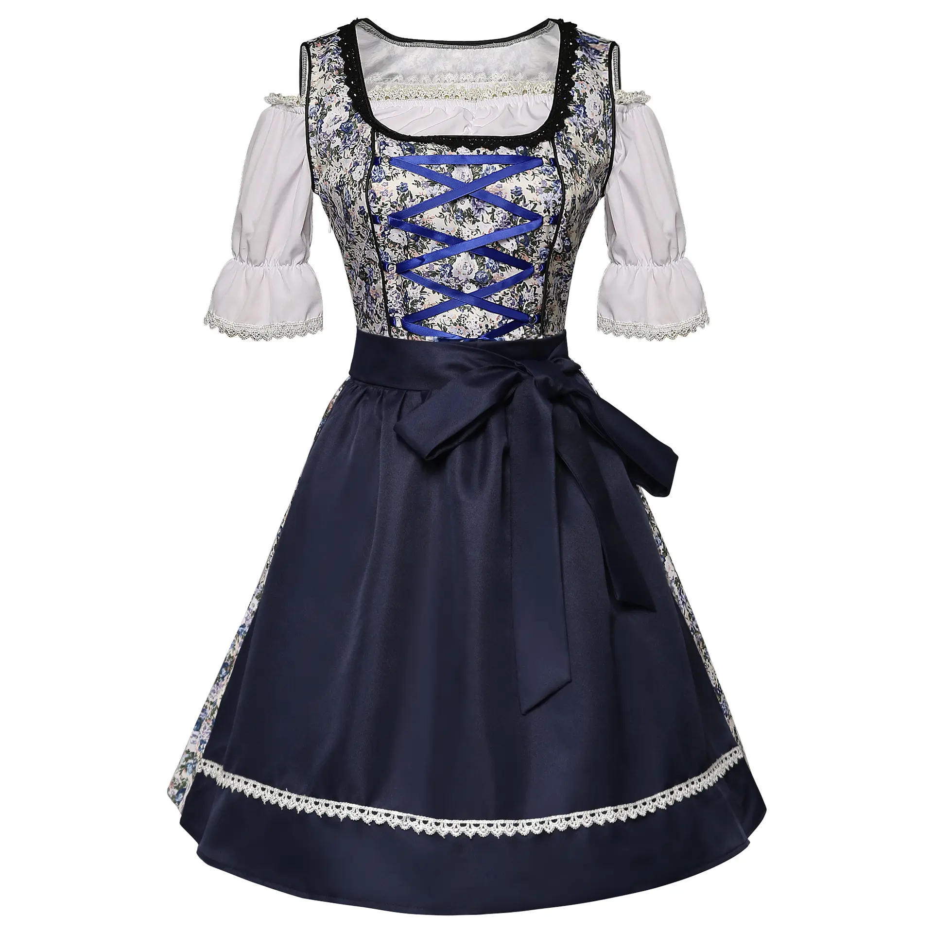 Carnaval fête bavaroise allemand Dirndl Oktoberfest robes pour femmes adulte bière jeune fille Costume Cosplay Halloween robe de soirée