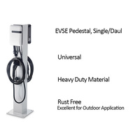 Chargeur de véhicule électrique L2 universel, socle extérieur en acier robuste, niveau 2, borne murale domestique, support Tesla, tour de projet, socle EVSE