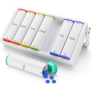 Groothandel Nieuwste Reistasje van Hoge Kwaliteit Zwart of Wit Timer Pillendoosje Medicijnendoosje Zakopbergdoosje Pillendoos voor Kinderen of Volwassenen - Product Image 3