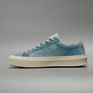 Chaussures de sport décontractées respirantes en cuir véritable de haute qualité pour hommes - Chaussures de ville à lacets pour toutes les saisons - Product Image 4