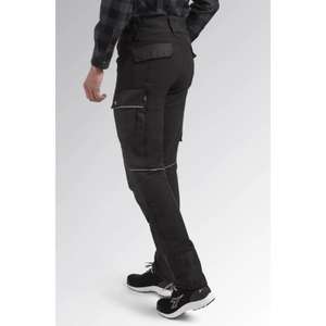DIADORA UTILITY - 702.175554-80013/L Water-repellent <b>stretch</b> performance <b>black</b> <b>trousers</b> - EAN 8053607081837 WORK <b>TROUSERS</b> - Product Image 3