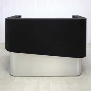 เคาน์เตอร์ต้อนรับบริษัทแบบโมดูลาร์สีดำด้านคุณภาพสูง ผลิตตามสั่ง สำหรับงานแสดงสินค้า <span class=keywords><strong>ร้าน</strong></span>ค้า และบริษัท - Product Image 1