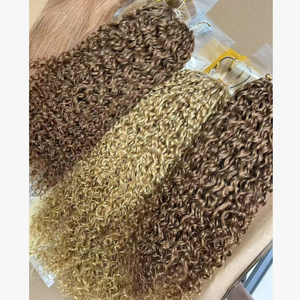 Extensiones de Cabello Humano Rizado Pixie, Extensiones de Cabello Humano de Crochet de Buena Calidad, Extensiones de Cabello Humano de Crochet con Nudos Milagrosos - Product Image 5