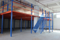 Plateforme industrielle en acier à plusieurs niveaux pour grenier, solution de stockage d'entrepôt avec aménagement 3D gratuit
