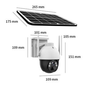 กล้องวงจรปิดพลังงานแสงอาทิตย์แบบหมุนได้ รุ่นใหม่ ขนาดเล็ก 2 นิ้ว ความละเอียด 3MP HD พร้อมแผงโซลาร์เซลล์ 7 วัตต์ รองรับ WIFI และ 4G (ตัวเลือกเสริม) มองเห็นภาพสีในเวลากลางคืนด้วยอินฟราเรด - Product Image 6