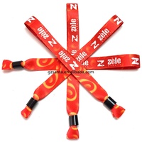 Bracelets en tissu élastique personnalisés imprimés par sublimation pour événements sans minimum de commande, avec logo sur mesure – Vente en gros à prix réduit