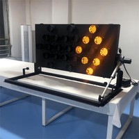 Señales de Flecha Luminosas para Camiones, Resistentes al Agua IP58, Alimentadas por Energía Solar, de Plástico, para Tráfico Vial, con Distancia Visual de Más de 800M, 15-35