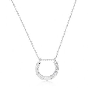 Dylam Trendy 925 Sterling Silver <b>Necklace</b> Rhodium Plated U Shape Women Pendant Dainty <b>Necklace</b> for Women <b>Girlfriend</b> Mom - Product Image 1
