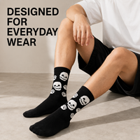 Chaussettes personnalisées OEM pour adultes, collection automne – Polyester/Nylon/Coton/Bambou/Laine, sans coutures, résistantes aux déchirures, séchage rapide, impression numérique