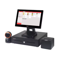 Vente en gros 15.6 ''écran tactile POS terminal électronique caisse enregistreuse système de machine écran tactile de bureau systèmes Pos