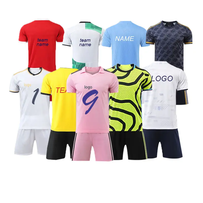 Camiseta de fútbol personalizada calidad original jugador del Club/fans versión camisetas de fútbol a granel camiseta de fútbol personalizada para hombres