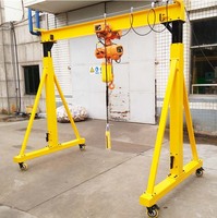 Grue à portique mobile homologuée CE de 2, 5, 8 et 10 tonnes pour atelier, grue à portique mobile pour usage en atelier, grue à portique portable