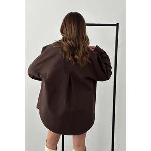 Blusas y Camisas de Gabardina Marrón para Mujer, Producto al por Mayor - Product Image 1
