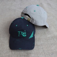 Casquettes décontractées de haute qualité en gros, personnalisées avec logo brodé en 3D, 6 panneaux, style streetwear, effet vieilli, en coton non structuré, type Dad Hat