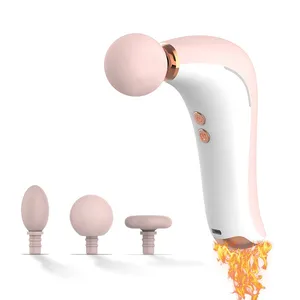 Good Looking Dolphin Shape White Powerful Usb Charge Deep Fascial Vibration Relax Muscle Massage Gun For Women