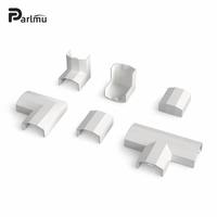 Accessoires de gaine de câblage en PVC ignifuges pour conduits électriques : coudes, raccords en T, embouts, connecteurs, coupe et extrusion