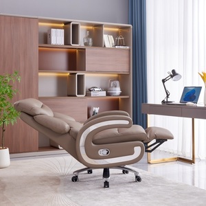 Elektrischer Leder-Chefsessel Bürostuhl Verstellbarer <span class=keywords><strong>Massage</strong></span>-Ledersessel Ergonomischer Bürostuhl für Langzeitnutzung Bürostühle für Führungskräfte - Product Image 5