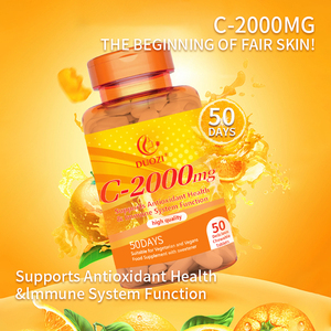 Extra forza di vitamina <span class=keywords><strong>C</strong></span> 2000mg grande compressa per ridurre le macchie scure aumentano il collagene e l'immunità antiossidante per la pelle e il sistema vascolare - Product Image 2