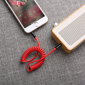 Câble audio USAMS <span class=keywords><strong>Jack</strong></span> 3,5 mm vers câble AUX <span class=keywords><strong>Jack</strong></span> 3,5 mm, câble stéréo Hi-Fi à ressort pour <span class=keywords><strong>iPhone</strong></span>, haut-parleur, écouteurs, autoradio, lecteur CD - Product Image 4