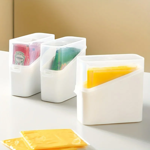 Japanese <b>Cheese</b> Slice Storage <b>Box</b> Compact Stylish <b>Fridge</b> Organizer for Freshness and Convenience Keep Your <b>Cheese</b> Neat and Tidy - Product Image 2