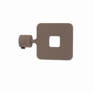 COLONIAL LINE - Extremo de cortina cuadrado color óxido - Product Image 1