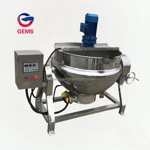 600 litros con revestimiento tetera olla para hervir mermelada de frutas máquina de fabricación de mermelada de tomate de ebullición