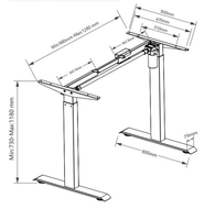 Bureau assis-debout électrique moderne, modulaire, minimaliste et luxueux, pliable, à double moteur, à hauteur réglable, pour bureau et chambre
