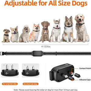 Smart Electric Dog Training Collar with <b>Vibration</b> and Shock Modes Waterproof IP67 TPU for Dogs - Product Image 3