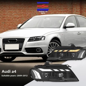 Nuevo Conjunto de Faros Delanteros LED de 12V para <span class=keywords><strong>Audi</strong></span> <span class=keywords><strong>A4</strong></span> <span class=keywords><strong>L</strong></span> 08-12 B8 Modificado RS 6000K con Luz Diurna y Lente de Dirección - Product Image 4