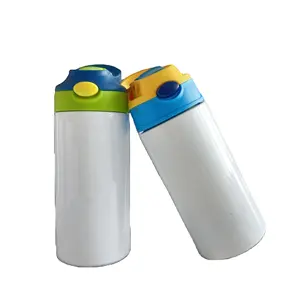 US Warehouse Stainless Steel Tumblers Insulated Kids Tumblers Sublimation 12oz 20oz Straight Kids Water Bottles