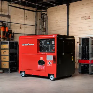 LETON POWER 9.5kVA Whole House Backup Silent Diesel Generator CE Certified Remote Start with Stamford Alternator 8kV Air Cool