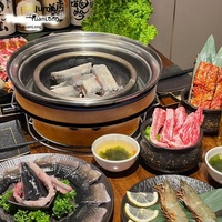 Barbecue portable compact en argile de style coréen et japonais au charbon de bois