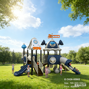 Aire de jeux extérieure commerciale pour l'<span class=keywords><strong>immobilier</strong></span>, équipement de jeu pour enfants personnalisé pour la communauté, usine chinoise - Product Image 4