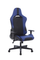 Chaise de Gaming Économique en Stock à Prix Réduit, Chaise de Gaming Bleue Abordable avec Appui-Tête et Coussin Lombaire