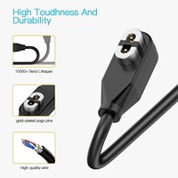Port 2Pin magnetis presisi tinggi kabel Data Male ke USB a Male kawat pengisi daya konversi Flash untuk Headphone Shokz OpenRun