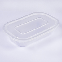 Récipient de préparation de repas en plastique pour plateau de restauration rapide recyclable écologique pour sushi nouilles hamburger fabriqué avec des matériaux recyclés