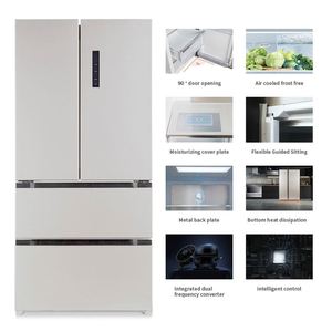 Réfrigérateur en acier inoxydable 448L avec écran TV et écran <span class=keywords><strong>tactile</strong></span>, usage domestique, certifié SAA ROHS, intelligent, sans givre, contrôlé par application - Product Image 2